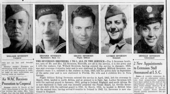 Clipping from Globe-Gazette